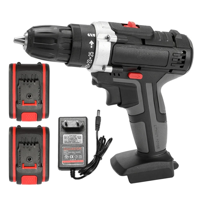 Rechargeable Hand Drill Machine Battery 21v Cordless Screwdriver with Light  Brushless Impact Drill Professional Magnetic Drill - AliExpress