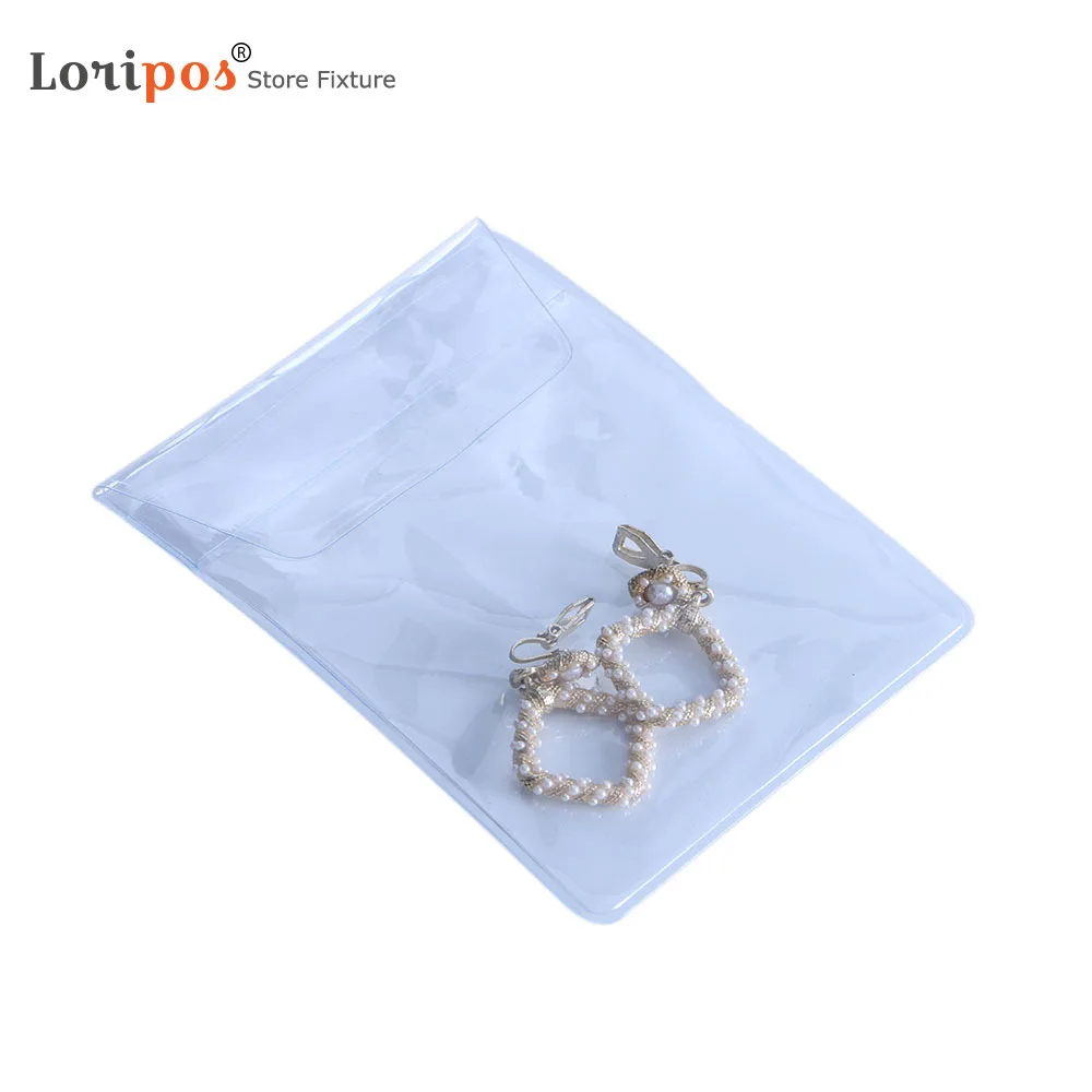 Clear Sleeve 110x85mm Pocket Jewelry Bag Packaging Organizer Jewellery Pouch Pockets Pouches For Jewlery