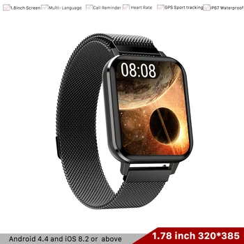 

DTX Smartwatch Men IP68 ECG Smart Watch 1.78 Inch Multi-Sports Mode Blood Pressure Oxygen Wristwatch PK IWO 4 5 For Ios Android