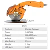 110V/220V Industrial Electric Scissors Handheld Round Blade Cutting Cloth Machine Silent Electric Round Knife Max Cutting 27mm 6