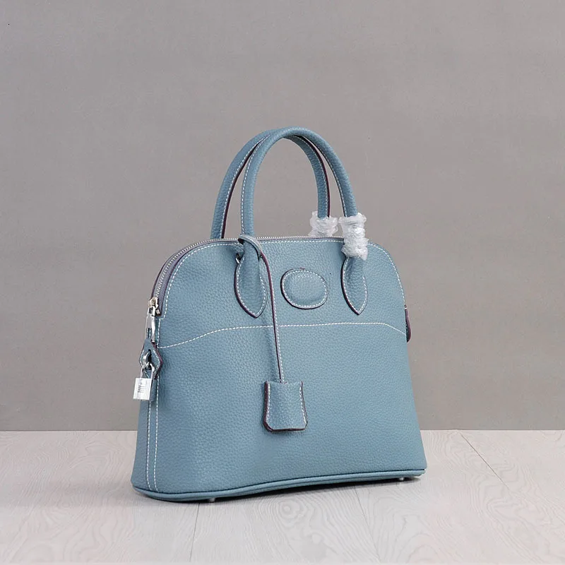 Новинка, женская сумка, оригинальная сумочка lychee, роскошный дизайн, коровья кожа, сумка на плечо, сумочка, сумка через плечо, клатч - Цвет: Linen blue