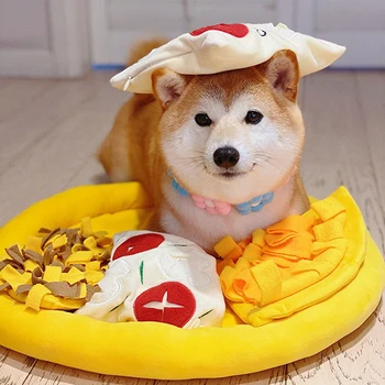 

Pet Dog Snuffle Mat Pet Sniffing Training Blanket Detachable Fleece Pads Dog Mat Relieve Stress Nosework Puzzle Toy For Dogs/8
