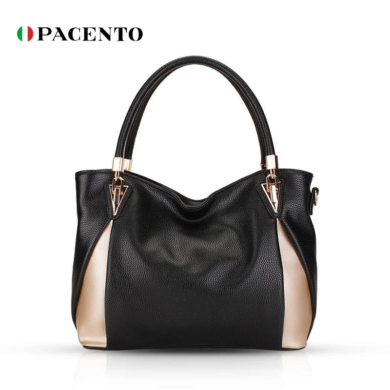 PACENTO Pu Leather Tote Bag Lychee Pattern Big Totes Handbag Luxury Brand Women Ladies Shoulder Large Crossbody Bags 2020 |