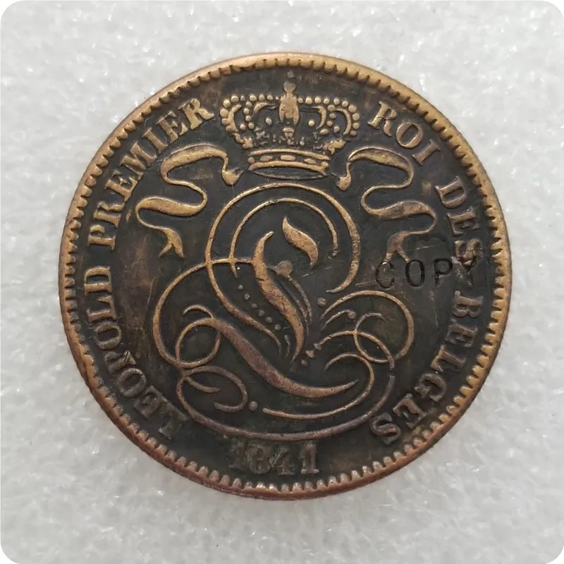 1832-1856 Бельгия 10 сантимов копия монет