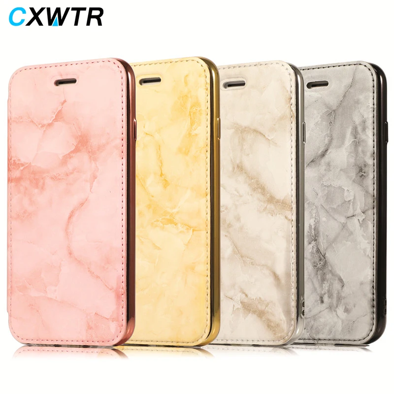 Роскошный Мраморный Чехол-книжка из кожи+ ТПУ кошелек Флип защитный чехол на телефон для iphone 8 7 6 6s Plus чехол для iphone X XR XS MAX Case
