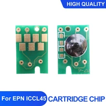 Puce unique pour imprimante Epson, compatible avec les modèles ICCL45, E 300/300L/330/330S/340/500/520/530/ 600/700/720/800/810/
