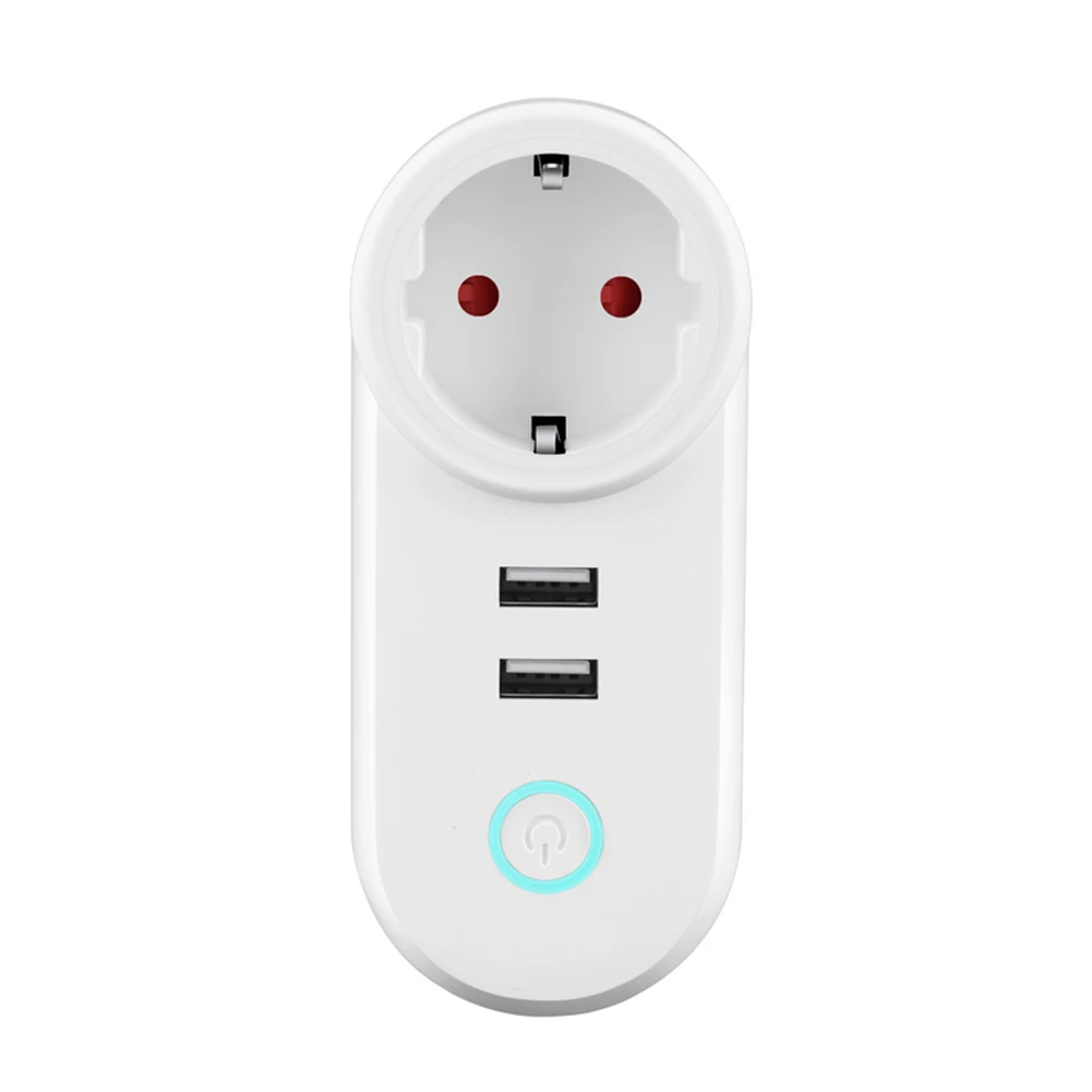 ЕС Smart Plug умная розетка Wi-Fi с пульт дистанционного управления с USB приложение работает с Alexa Google домашний помощник