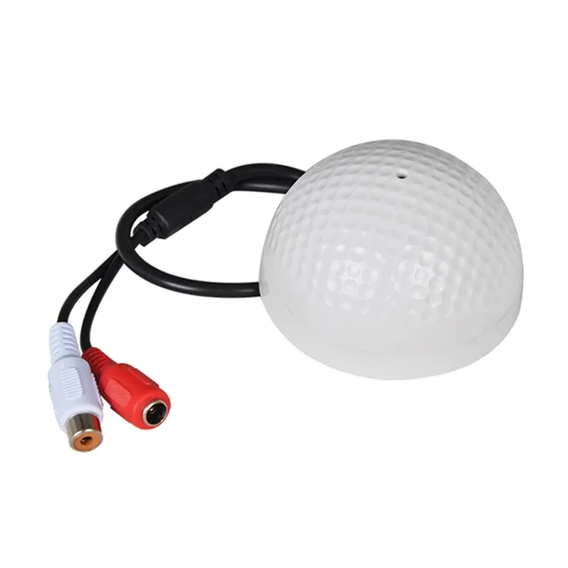 OwlCat Audio Monitoring MIC Sound Pickup Microphone Audio Pickup Half Ball Sound Monitor for CCTV Surveillance Security Camera