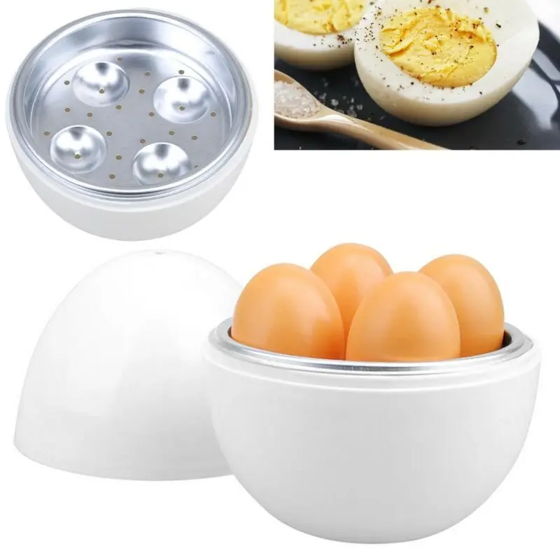 Модная микроволновая печь 4 яичный котел Пароварка для яиц котел кухонные инструменты безопасные кухонные яйца котел