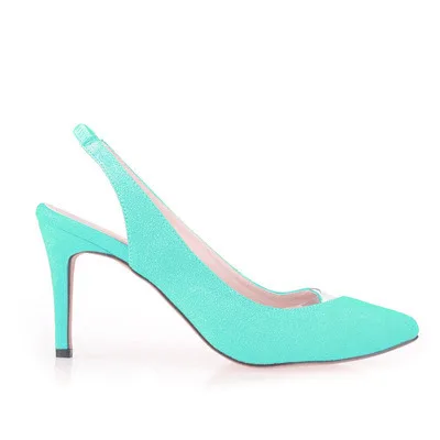 Fashion women Pumps Classic Office & Career thin high heels sexy party shoes Pointed Toe Flock 8CM Slip On 2023 size 35-42