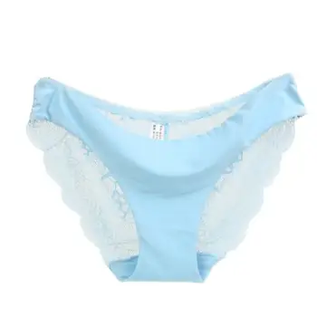 

Women Lace Panties Seamless Cotton Panty Hollow briefs Underwear Low Waist Briefs Solid Sexy Lingerie Intimates Underpant