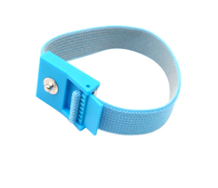 conductive Adjustable Estim Wrist Strap Components 4pcs Blue Stim Loops with DC3.5 Snap Wires