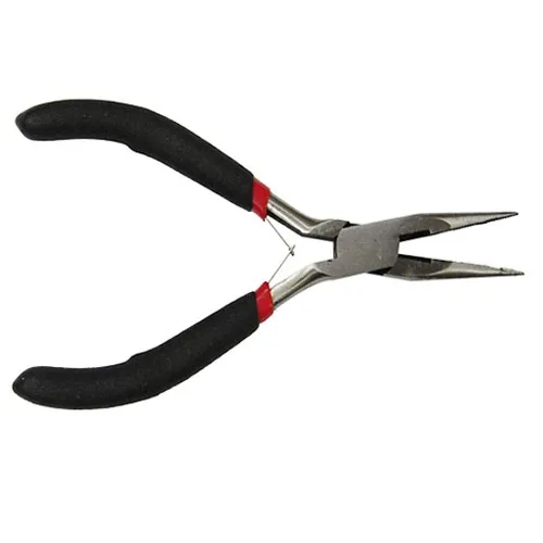 Needle Nose Plier Pandahall Ювелирные плоскогубцы, Наборы инструментов, черные Углеродистые стальные плоскогубцы для полировки бисероплетения, сделай сам, проволочный резак - Цвет: Needle Nose Plier
