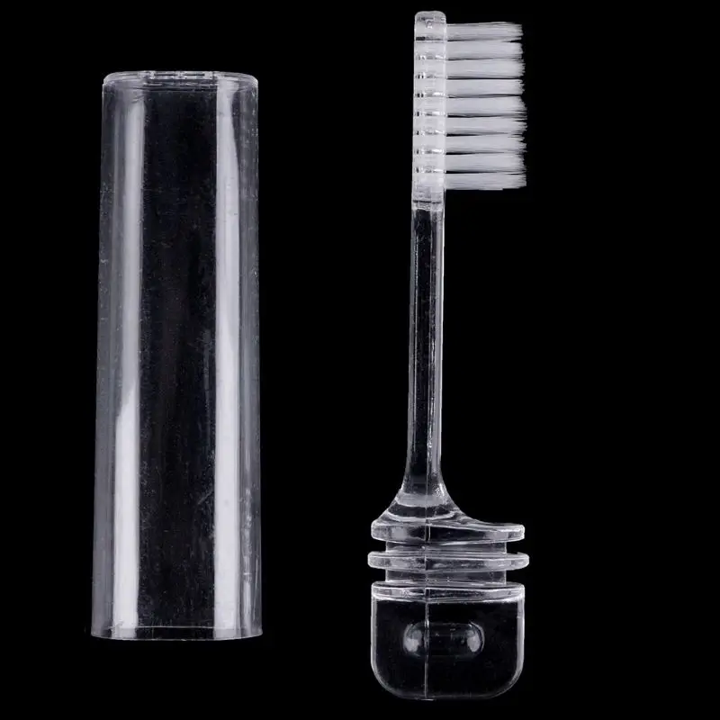 Пластиковая Портативная Складная зубная щетка для путешествий, кемпинга, Складная зубная щетка для гигиены полости рта, 1 шт
