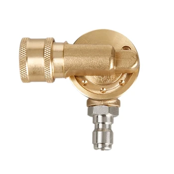 

4500 PSI 180 Degree Rotation Pivoting Coupler for Pressure Washer Nozzle, 1/4 Inch Quick Connect