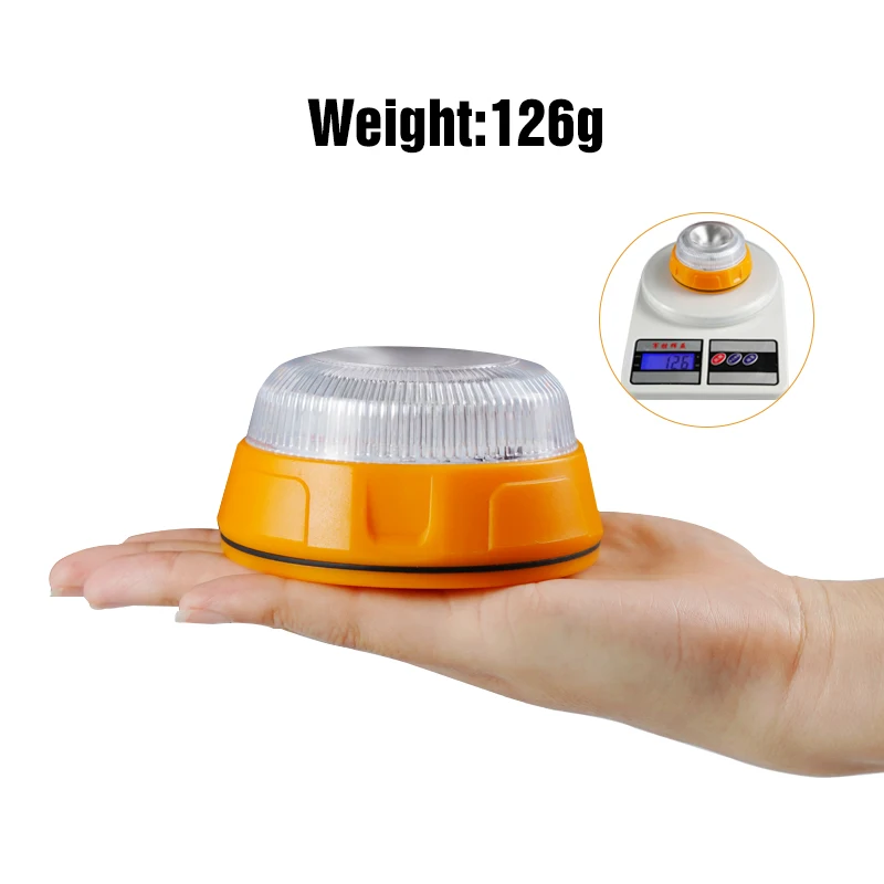 D2 LED Emergency Strobe Light Safety Warning Light Magnetic Roadside Traffic Car Beacon Lamps For Outdoor Camping Car Repairing