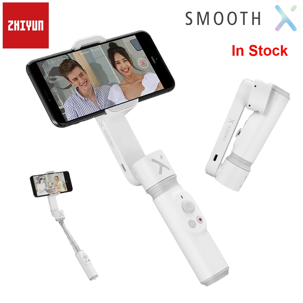 Estabilizador para Iphone Zhiyun Suave Portátil Dobrável Smartphone Selfie Vara Cardan Handheld 11 Pro Max xs se Samsung S20 x