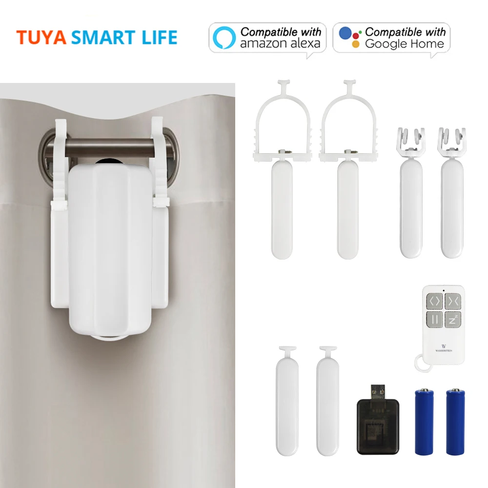 Умный водитель для занавесок Tuya римских типа I U Wi-Fi Smart Life Alexa Google Home голосовое
