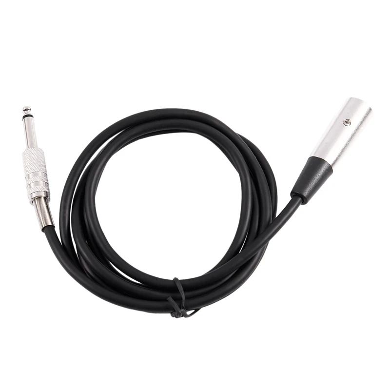 

XLR 3 Pin Plug to 6.35mm 1/4 inch Male Mono Jack Plug Cable 1.8Meter (approx 6 feet)
