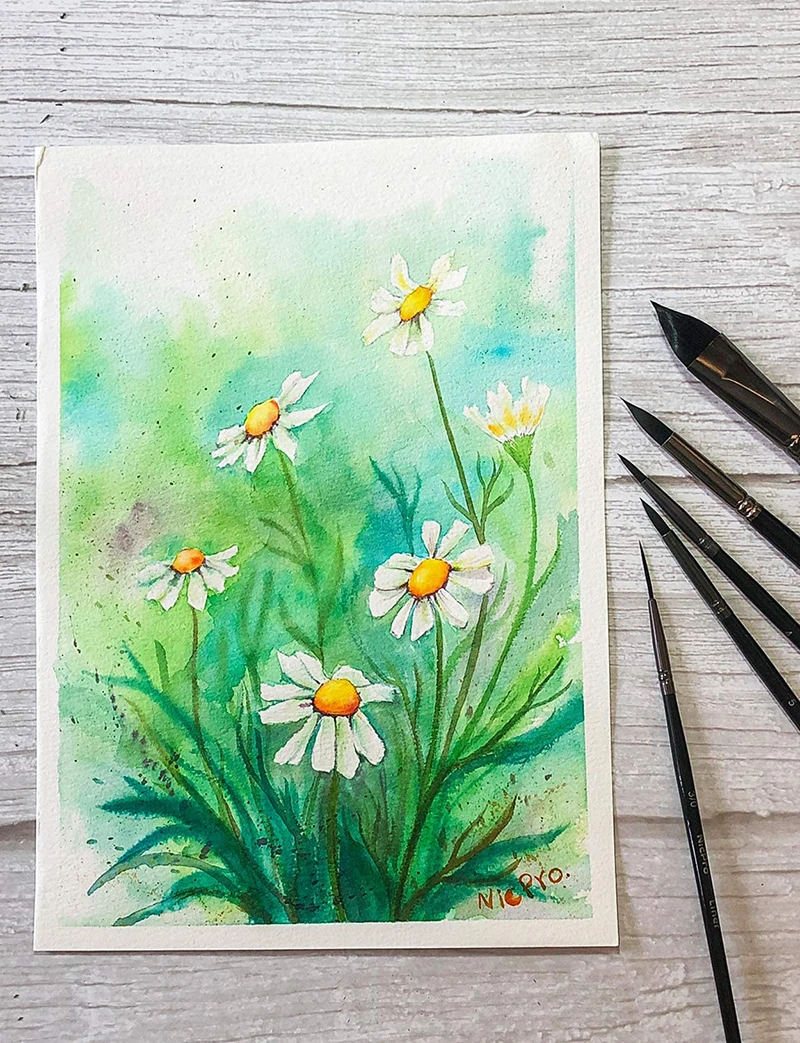 12-teiliges professionelles Aquarellpinsel-Set für Künstler, synthetischer feiner Eichhörnchenpinsel mit runder Spitze für Detail, Gouache, Acryl, Öl – Detail 7