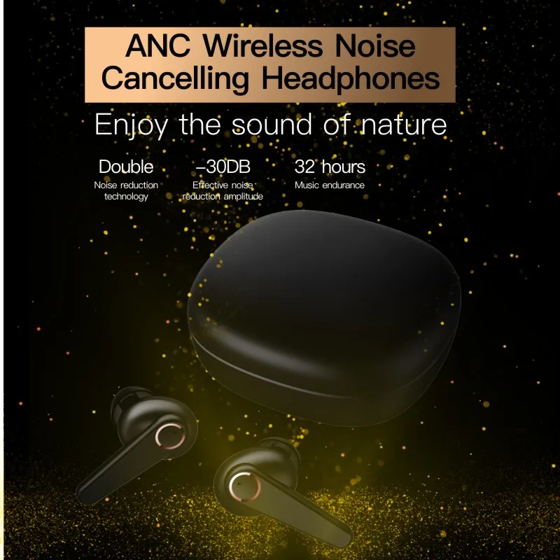 2020 New ANC Noice Cancelling Wireless Bluetooth Earphones G07 TWS HD Call Earbuds IPX7 Waterproof Sport Headset With Microphone