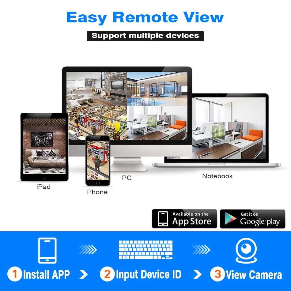 Hiseeu 8CH CCTV камера система беспроводная 6 шт 1080P wifi IP наружная Домашняя безопасность