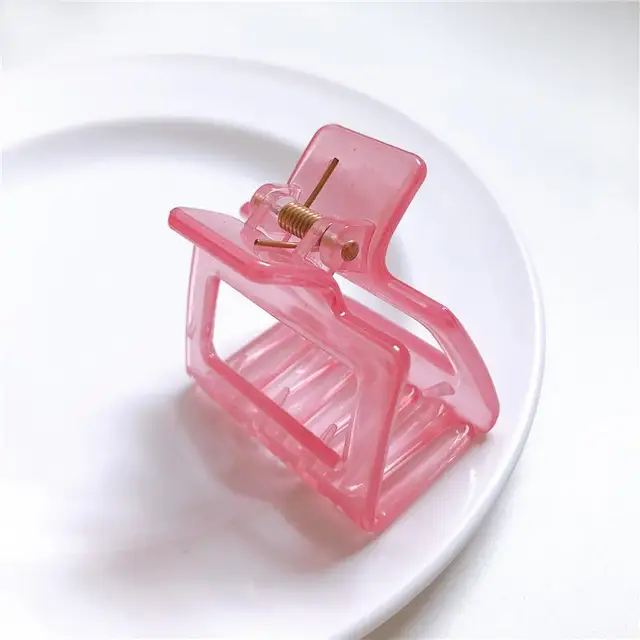 1PC Barrettes  Hair Claw For Women Acrylic Hairpins Hair Crab Claws Girls Make UP Washing Tool Accessories Women Hair Clips 2021 27