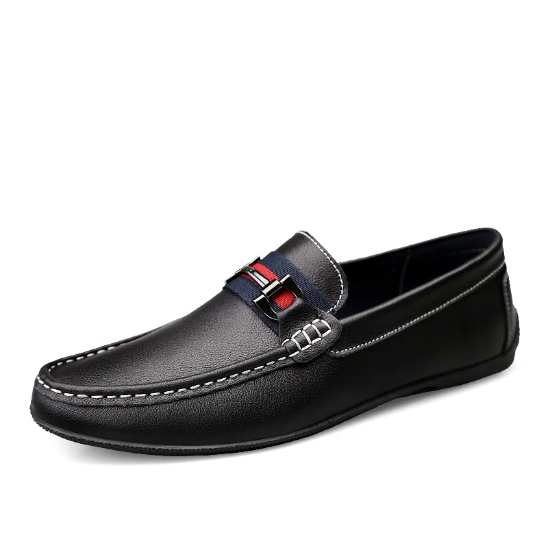 

Cow Leather Loafers Men Slip On Casual Shoes Fashion Driving Moccasins