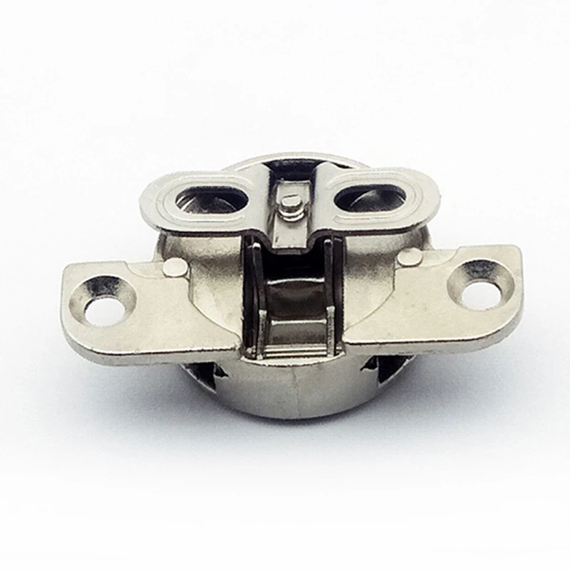 Cabinet door hinge silver inner push door hidden corner door hinge small side spring hardware furniture hinge