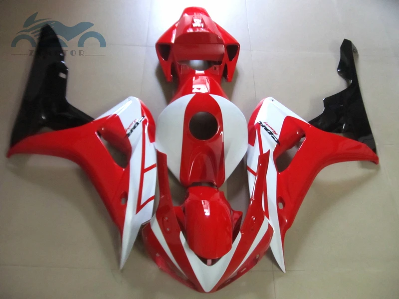 Обновите свой Комплект обтекателя впрыска, пригодный для Honda CBR1000RR 2006 2007 CBR 1000RR 06 07 красный чернобелый обтекатель комплекты кузова XY64