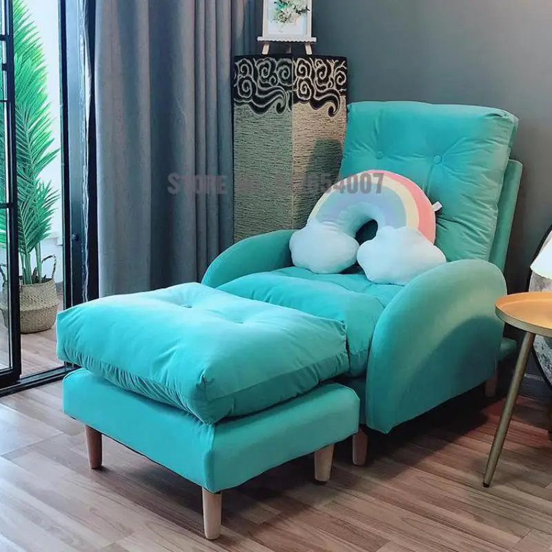 Lazy sofa chair single back household bedroom lounge net red living room balcony leisure foldable | Мебель