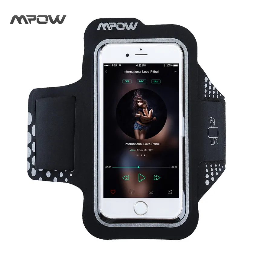 Mpow Топ для iPhone 7 Sweatproof нарукавный чехол для занятий спортом и бега 5,2 дюйма с регулируемым ремешком для iPhone 7 и т. Д. Смартфонов