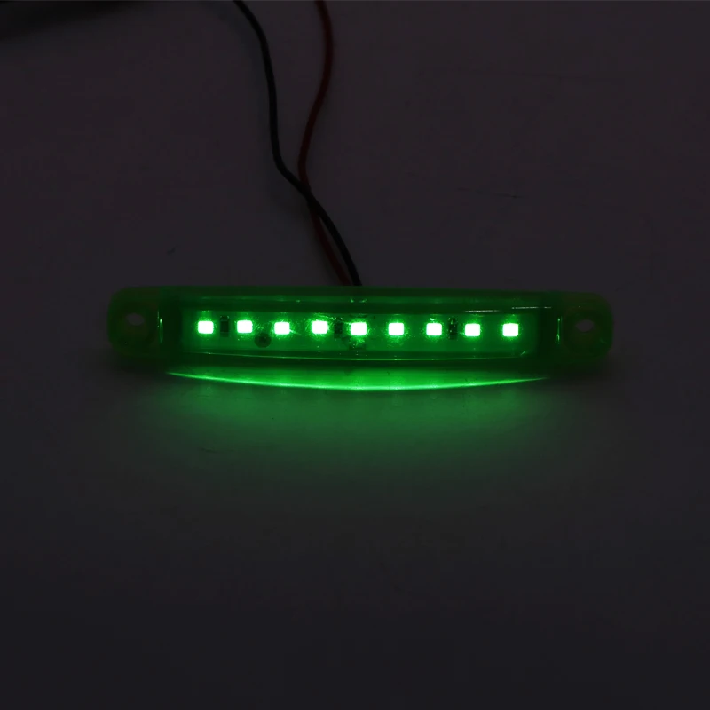 10 шт. 24 В 9SMD светодиодные фары для грузовиков маркер светильник автомобильный Автобус Грузовик боковой маркер индикатор трейлер светильник задний боковой фонарь