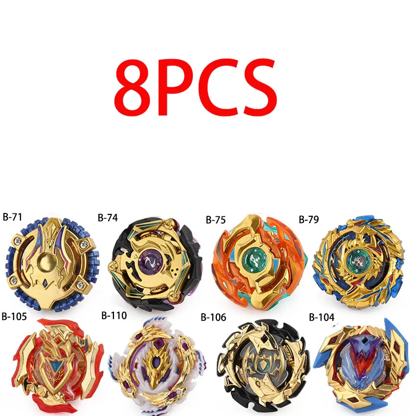 8pcs Beyblade лопающиеся игрушки бейблейд, Арена хранения коробка пусковая Toupie Металл Fusion Бог игрушка волчок подарки для мальчиков - Цвет: 8pcs