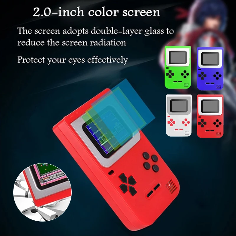 Mini Portable Video Game Console Best Retro Gift 8 Bit Built-In 268 Classic Games 2.0\