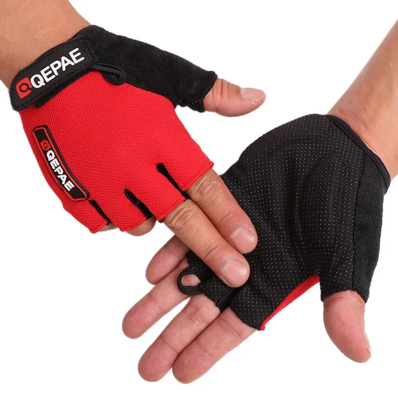 Бренд Qepae мягкие противоскользящие, из дышащей ткани открытые велосипедные перчатки женские мужские велосипедные перчатки велосипедные варежки 4 размера