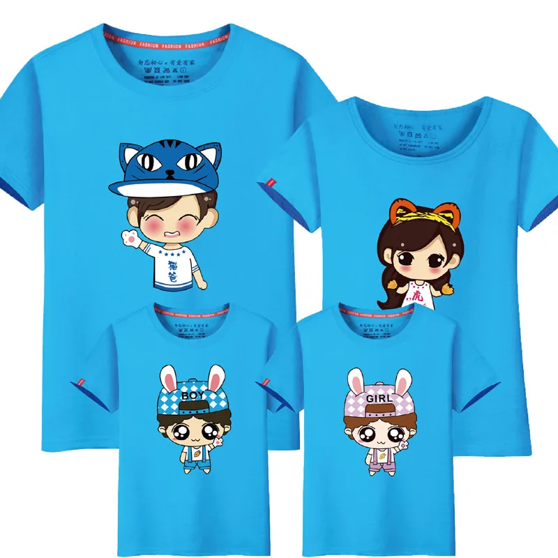 Big Sister Little Brother Kids Clothes Daddy Mom Sisters Matching Family Outfits Men Shirt for Wedding Cartoon Tshirts | Мать и ребенок