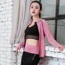 Для фотосессии, для спорта, йоги, фитнеса,, женский весенний и летний стиль, влагоотводящий, быстросохнущий, дышащий, стоячий воротник C