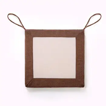 

Linen Cushion For Chair Non-slip Sofa Seat Cushion Indoor Dining Stool Cushion Tie On Office Chair Pad Detachable Solid Seat Pad