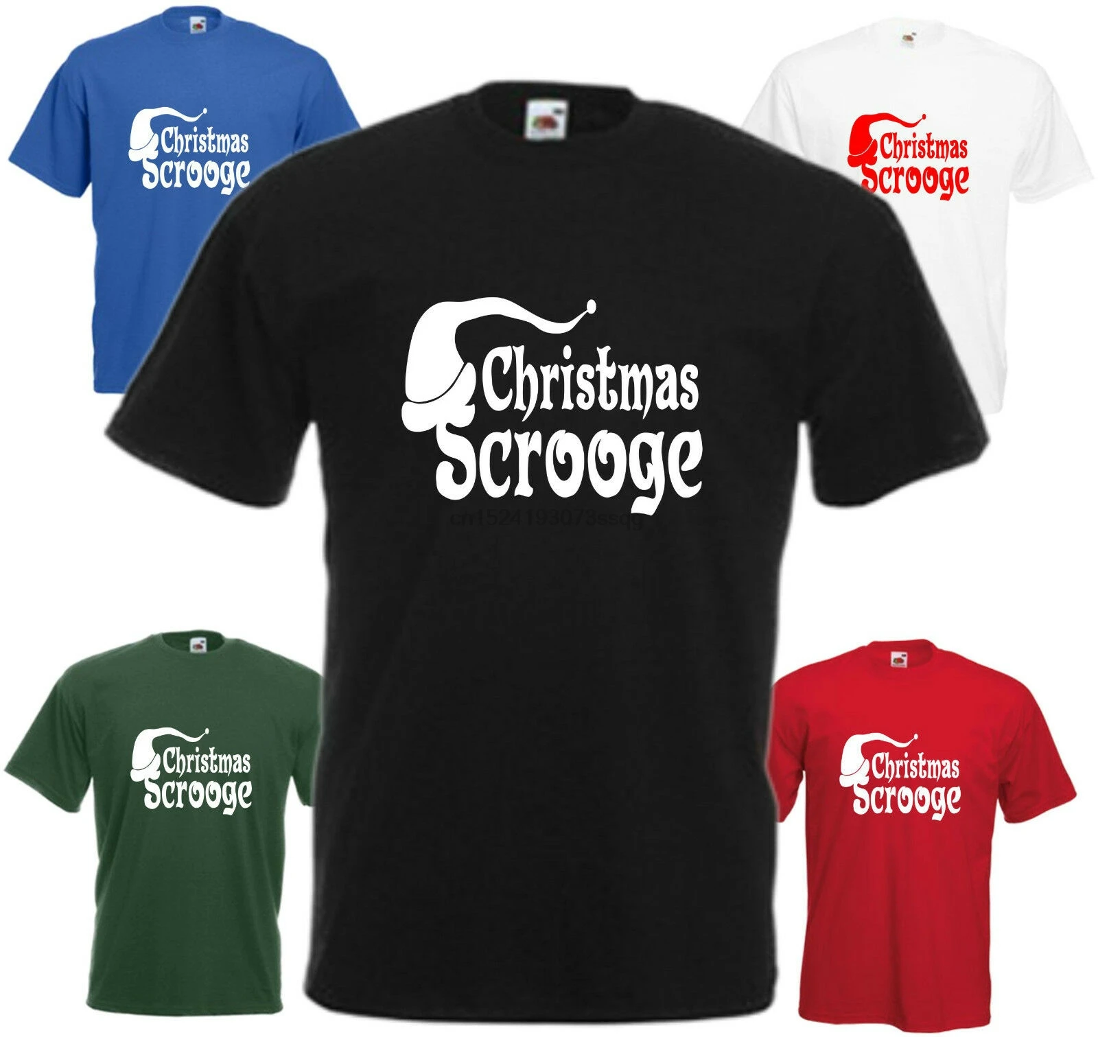Natale Scrooge футболка Divertente Bah Humbug Футболка Топ Regalo Grumpy Uomo |