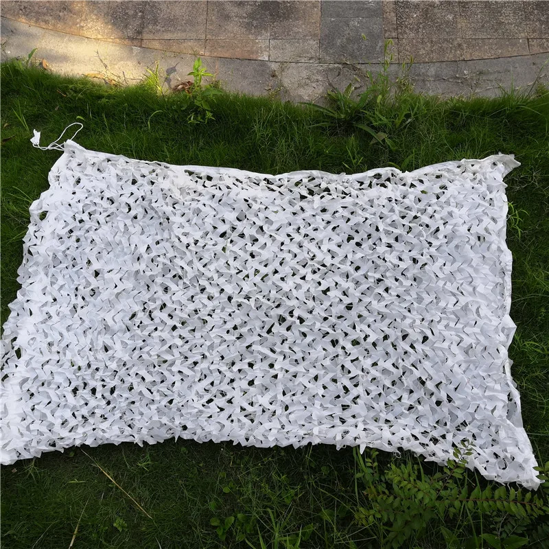 Sunshade Net Camouflage Netting 2 Layers Snow White Camouflage Net 2X3-4X5M