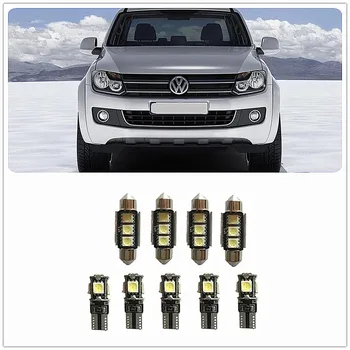 

9PCS White LED Interior Package kit For Volkswagen Amarok Cabrio Clasico CC Caddy Caravelle Beetle Beetle Cabrio Bora 1990-2019