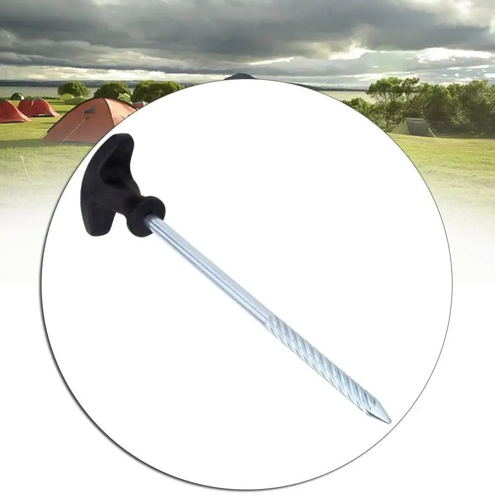 

Anti-rust Stretch Travel Tent Nail Thickening For Frozen Ground Hard Iron Bearable Tent Stakes For Camping Outdoor Activities