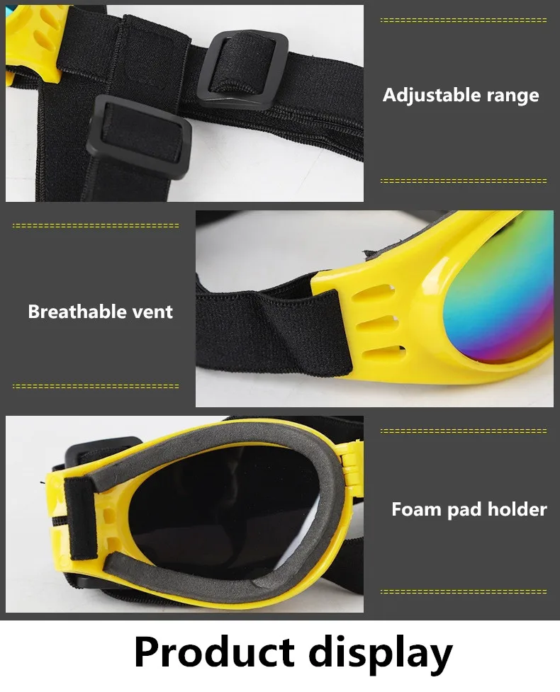 Pet dog sunglasses collapsible pet glasses windproof smashing protective glasses dog fashion sunglasses pet supplies