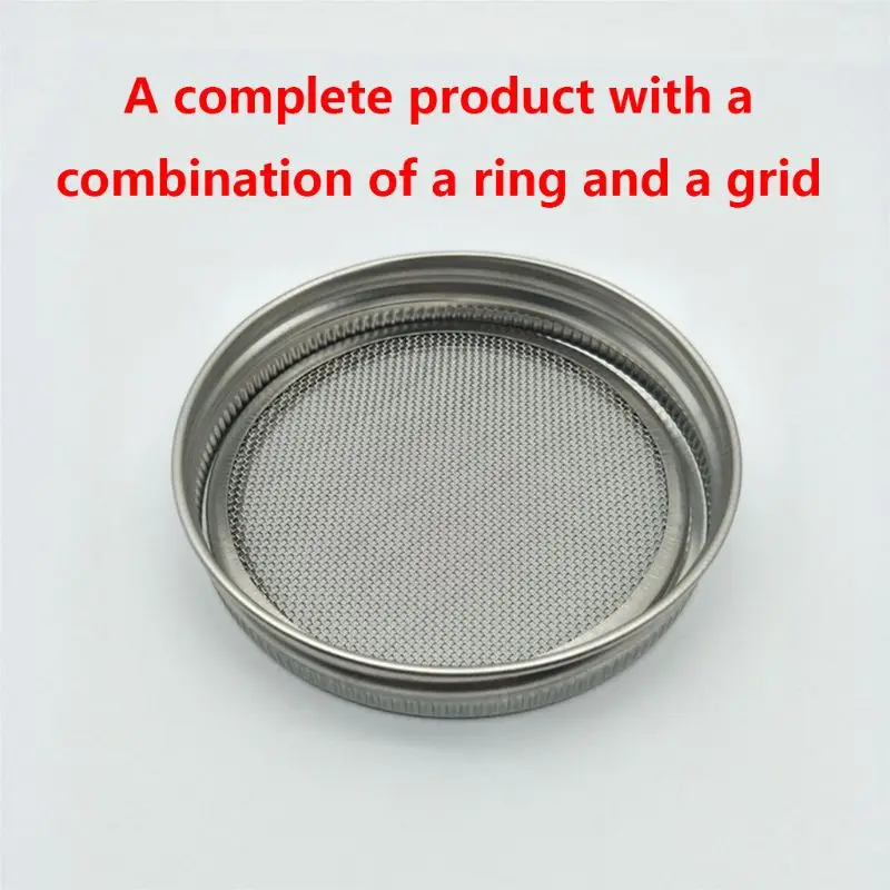 Kenley Seed Sprouter Kit- Sprouting Mason Jars with Stainless Steel Strainer Lids