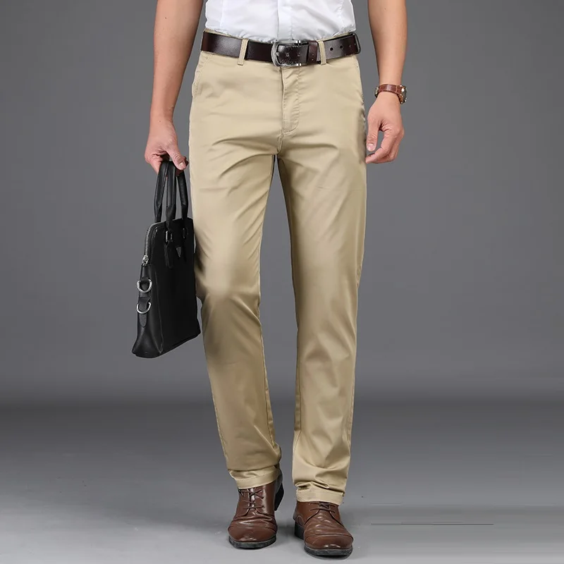 7XL 8XL летние мужские Умные повседневные брюки больших размеров 9XL 10XL брюки 44 46 48 мужские прямые эластичные брюки цвета хаки