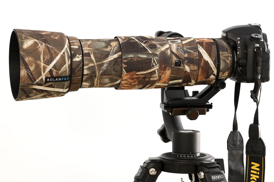 ROLANPRO Objektiv-Tarnmantel-Regenschutz für Nikon AF-S 200–500 mm f/5,6 E ED VR-Objektiv-Schutzhülle, wasserdichter Nylon-Objektivmantel – Detail 7