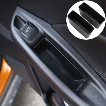 

Zlord For Ford Focus 3 4 Mk3 MK4 2012 - 2017 Door Handle Container Holder Tray Storage Box Car Organizer Accessories