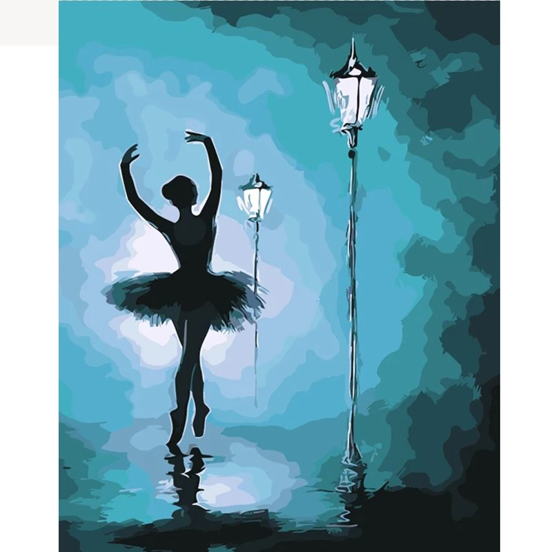 

Ballet Dancer Modern Wall Art Pictures DIY Painting By Numbers Drawing Canvas Coloring By Number Home Decor Artworks Unique Gift