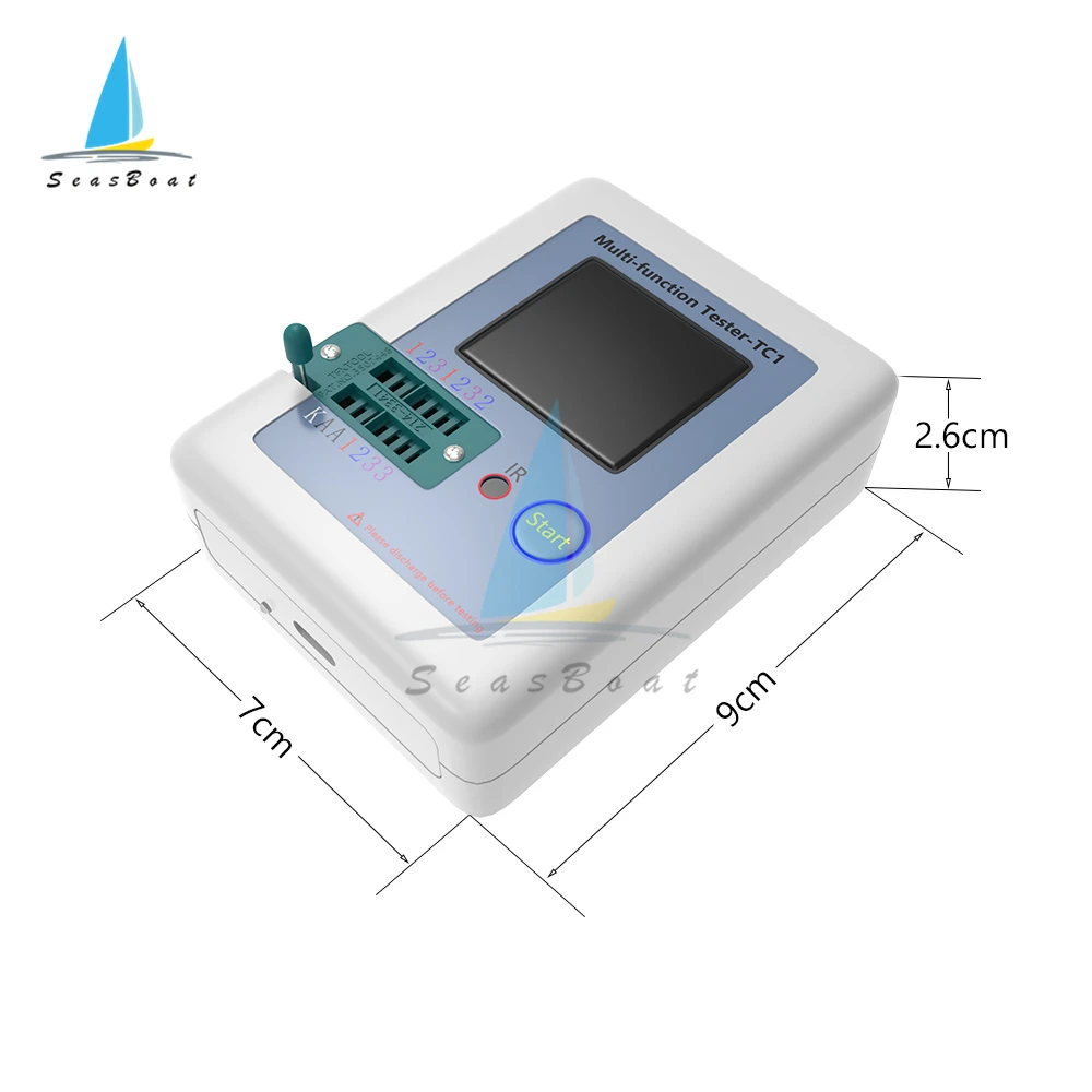 New LCR-TC2 TC-T7-H TCR-T7 LCR-TC1 Transistor Tester Multimeter Colorful Display For Diode Triode MOS/PNP/NPN Capacitor Resistor 4